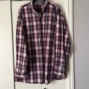 Roper Western Plaid Shirt Long Sleeve Button Up Casual Cowboy‎ 3XL